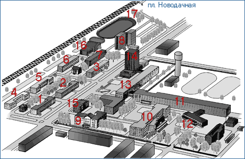 Схема корпусов мфти